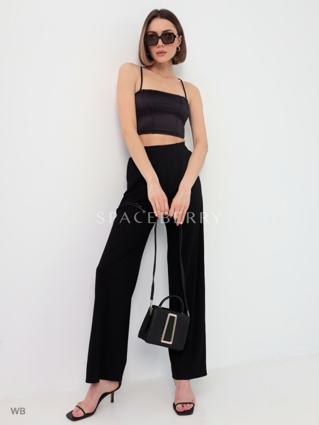 Женские широкие брюки, штаны классика